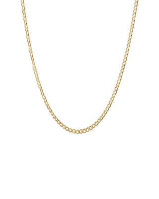 60cm (24") 3mm-3.5mm Width Curb Chain in 10kt Yellow Gold