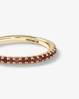 Ruby Stacker Ring in 10kt Yellow Gold