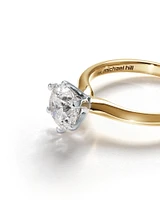 Certified Solitaire Engagement Ring with A 1 1/2 Carat TW Diamond in 18kt White Gold