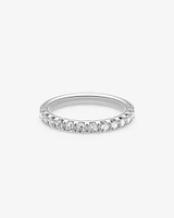 Alliance Evermore en or blanc 14 K avec diamants totalisant 0,75 ct