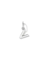 Letter Z Initial Pendant in Sterling Silver