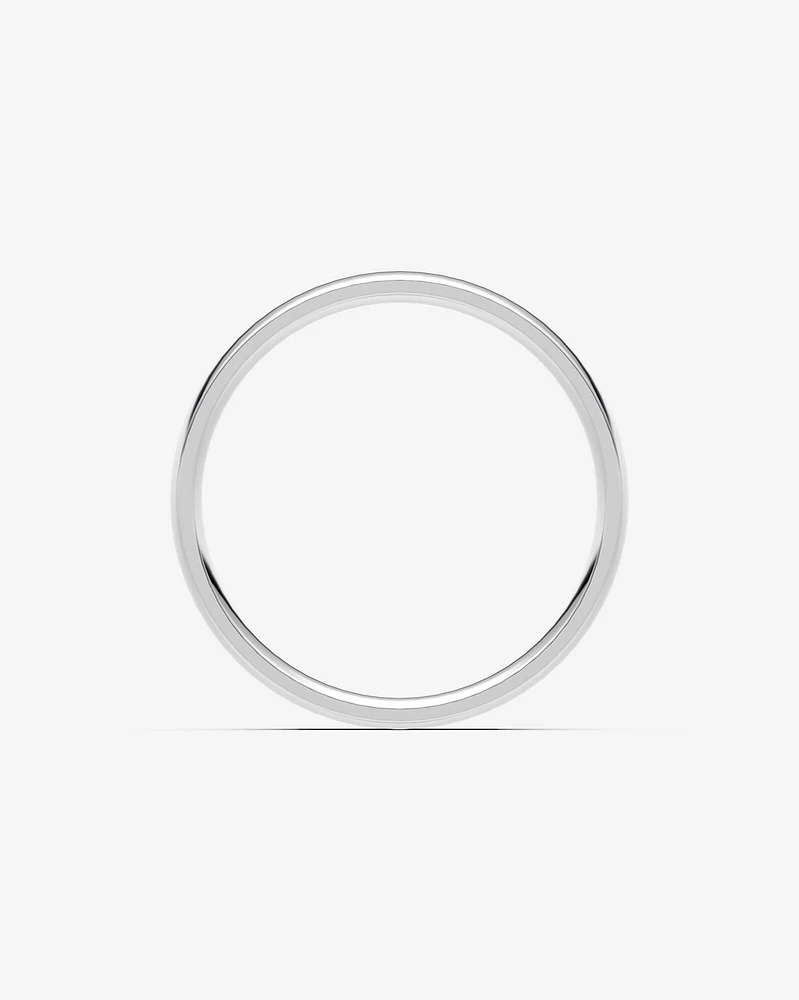 5mm Lite Half Round Wedding Band in Platinum