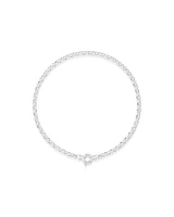 Chaîne belcher en argent sterling de 45 cm, largeur de 6,5 à 7 mm