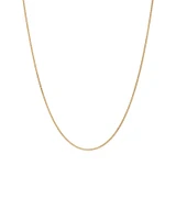 45cm (17") 2.1mm Width Solid Diamond Cut Curb Chain in 10kt Yellow Gold