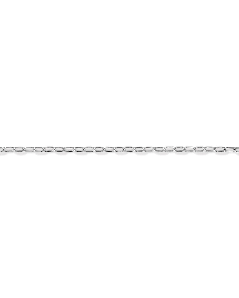 19cm (7.5") 4.7mm Width Round Paperclip Chain Bracelet in Sterling Silver