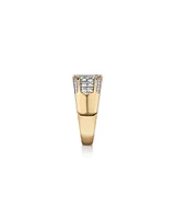 Men's Ring with 1 Carat TW of Diamonds in 10kt White & Yellow Gold