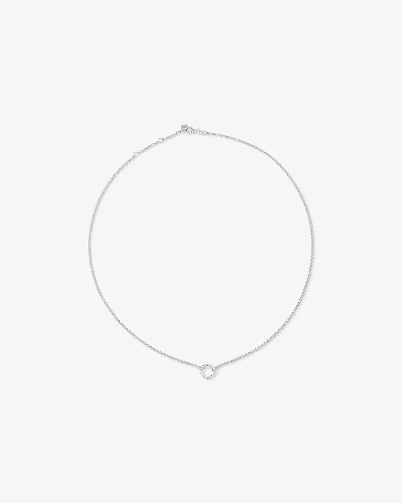 60cm (24") Fine Belcher Open Pendant Chain in Sterling Silver