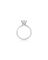 Certified Solitaire Engagement Ring with A 1 1/2 Carat TW Diamond in 18kt White Gold