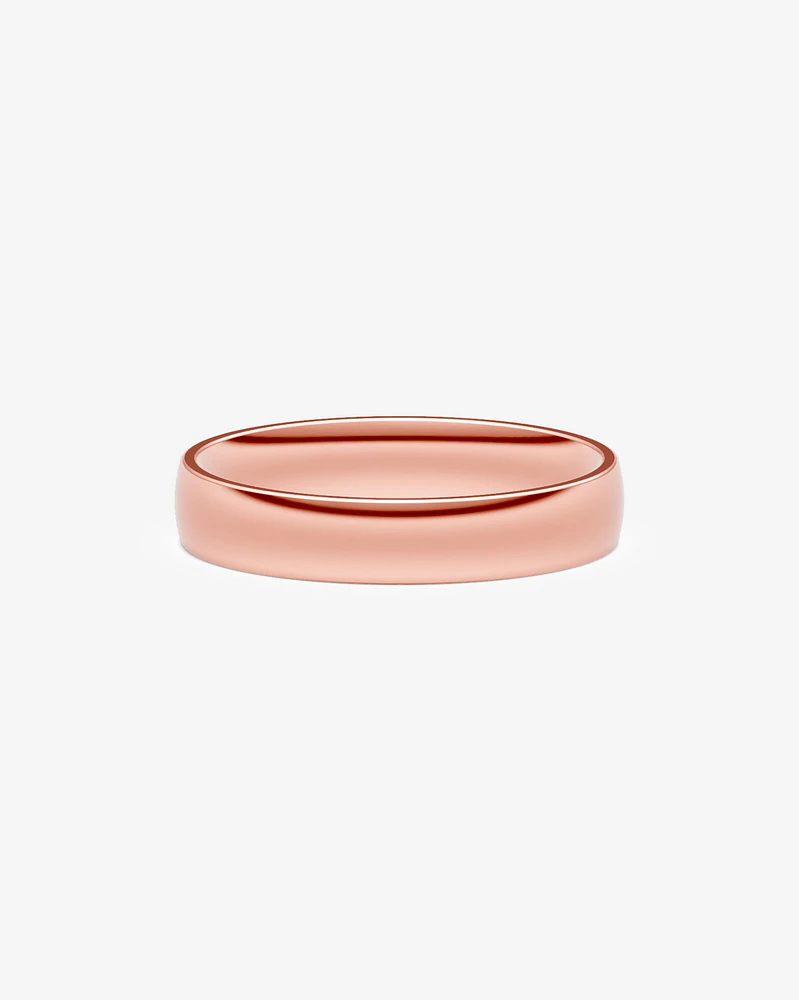 5mm Lite Half Round Polished Wedding Band 10kt Yellow Gold