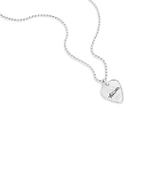 INXS Andrew Farriss Engraved Guitar Pick Pendant with Chain in Recycled Sterling Silver