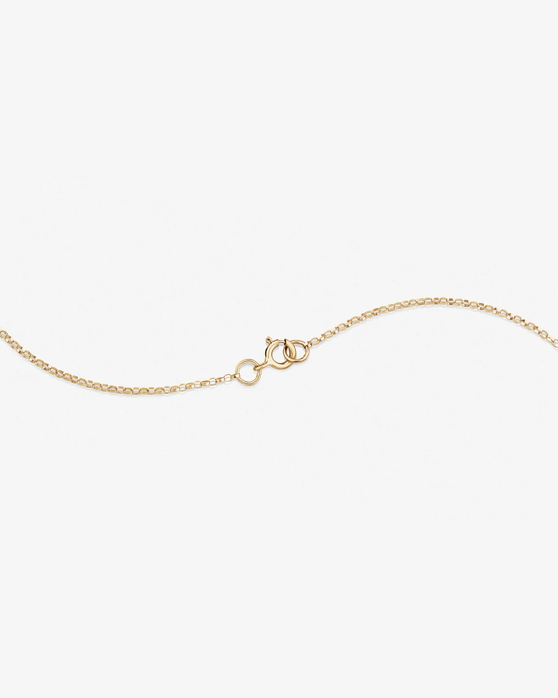 "K" Initial Necklace with 0.10 Carat TW of Diamonds in 10kt Yellow Gold