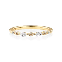 Bridal Ring with 0.15 Carat TW Diamonds in 14kt Yellow Gold