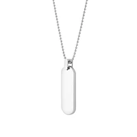 55cm (22") Dog Tag Pendant in Sterling Silver