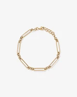 Paperclip 3 and 1 Bracelet in 10kt Yellow Gold