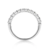 0.60 Carat TW Claw Set Laboratory-Grown Diamond Wedding Ring in 14kt White Gold