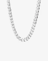 55cm (22") 9mm Width Curb Chain in Sterling Silver