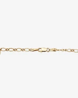 14cm (6") Baby Identity Bracelet with Pink Cubic Zirconia in 10kt Yellow Gold