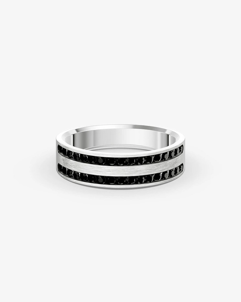 Men's 0.50 TW Enhanced Black Diamond Ring in Platinum