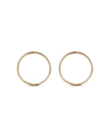 16mm Sleepers in 10kt Yellow Gold