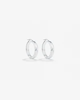 25mm Hoop Earrings in Sterling Silver