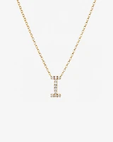 "K" Initial Necklace with 0.10 Carat TW of Diamonds in 10kt Yellow Gold