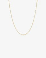 Heart Link Fancy Chain Necklace in 10kt Yellow Gold