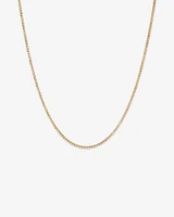 45cm (18") Hollow Curb Chain in 10kt Yellow Gold