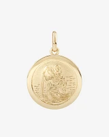 St Christopher Pendant in 10kt Yellow Gold