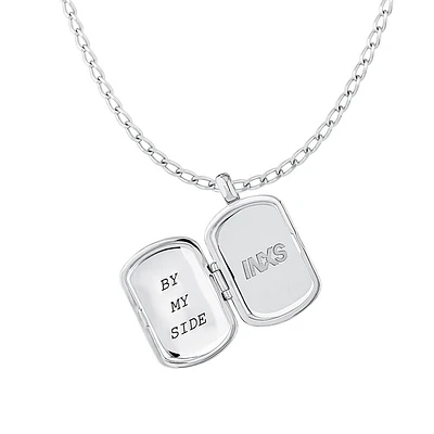 INXS By My Side Locket Pendant with Chain in Recycled Sterling Silver