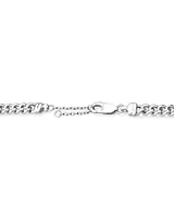 45cm (18") 6.5mm-7mm Width Curb Chain in Sterling Silver