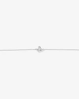 Cubic Zirconia Knot Bracelet in Sterling Silver