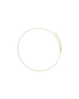 Heart Link Fancy Chain Necklace in 10kt Yellow Gold