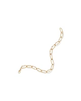 Diamond Cut Oval Twist Link Bracelet in 10kt Yellow Gold