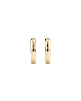 8mm Polished Huggies In 10kt Yellow Gold