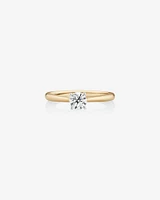 Evermore Certified Solitaire Engagement Ring with a Carat TW Diamond in 14kt White Gold