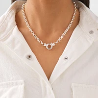 Chaîne belcher en argent sterling de 45 cm, largeur de 6,5 à 7 mm