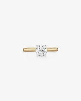 Evermore Certified Solitaire Engagement Ring with 1 Carat TW Diamond in 14kt Yellow/White Gold