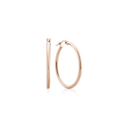 michael hill rose gold hoop earrings