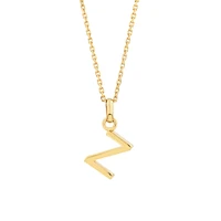 O Initial Pendant in 10kt Yellow Gold
