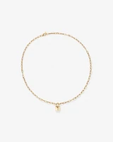 Signature Lock Necklace in 10kt Yellow Gold