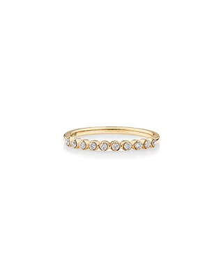 Wedding Ring with 0.15 Carat TW Diamonds in 14kt Yellow Gold