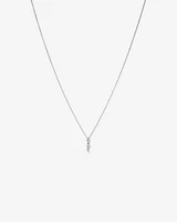 Graduated Drop Necklace with 0.28 Carat TW of Diamonds in 18kt White Gold