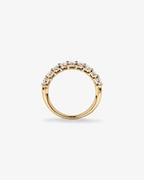 1.17 Carat TW Oval Laboratory-Grown Diamond Wedding Ring in 14kt White Gold