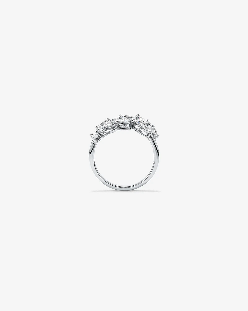 Bague Ouverte Liane en Zircon Cubique Argent Sterling