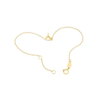 19cm (7.5") C Initial Bracelet in 10kt Yellow Gold