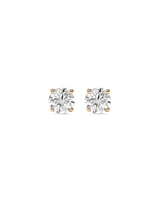 1.00 Carat TW Diamond Solitaire Stud Earrings in 18kt White Gold