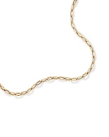 42.5cm Oval Paperclip Chain in 10kt 42.5cm Hollow Oval Paperclip Chain in 10kt Yellow Gold