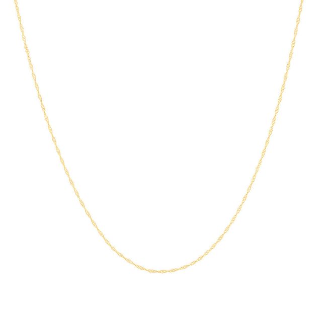 3.15mm Hollow Franco Snake Chain Necklace in 10K Gold - 20