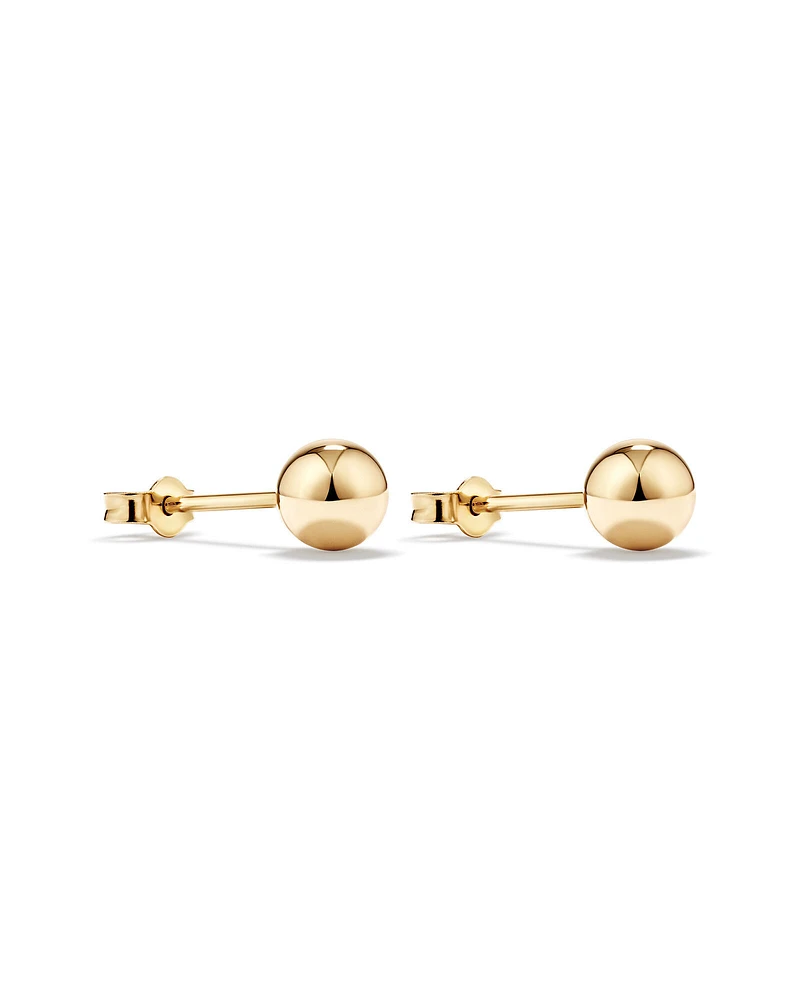 5mm Ball Stud Earrings in 10kt Rose Gold