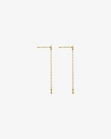 Serendipity 0.16 Carat TW Diamond Drop Stud Earrings in 10kt Yellow Gold